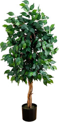 Nearly Natural 4 ft Artificial Triple Trunk Ficus Tree by NearlyNatural