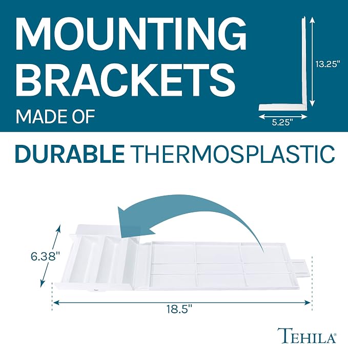 JS Jackson Supplies Tehila White Wall Mounting Kit - Image 2
