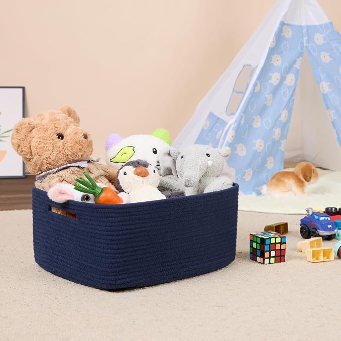 MiniArk Large Storage Baskets for Shelves, Baby Nursery, Toy Baskets Box - Image 5
