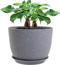 UOUZ 12inch Large Plant Pot, Modern Plastic Planter by UOUZ