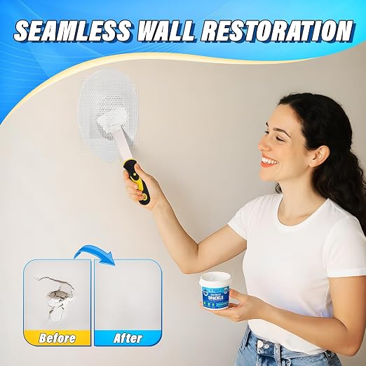 DIYSELF 16-Piece Drywall Repair Kit, Self-Adhesive Mesh Patches, Drywall Patch - Image 2
