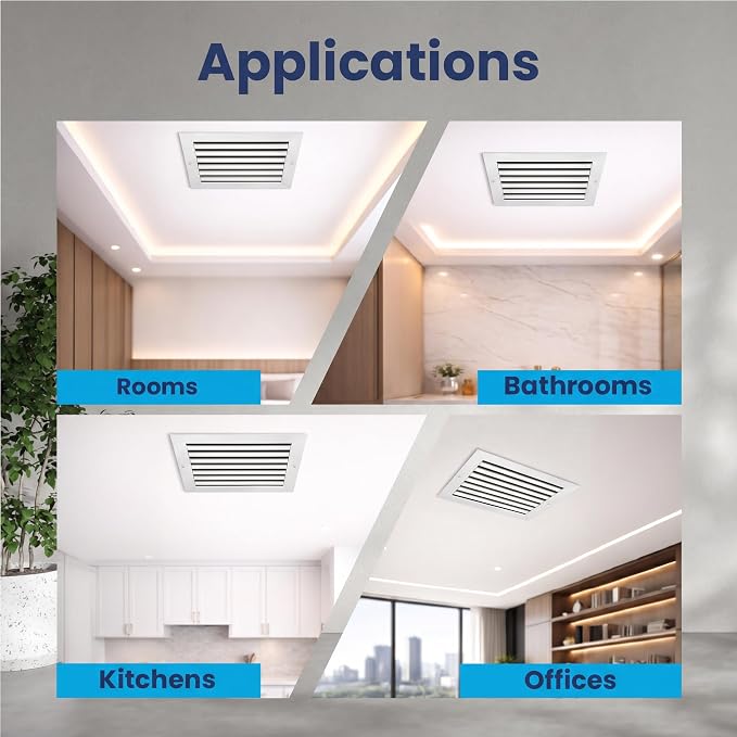 18x18 Aluminum Wall Ceiling Air Return Vent Cover HVAC Rustproof Grille - Image 7
