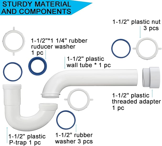 Yariwiz White P Trap 1 1/2 Inch - Image 6