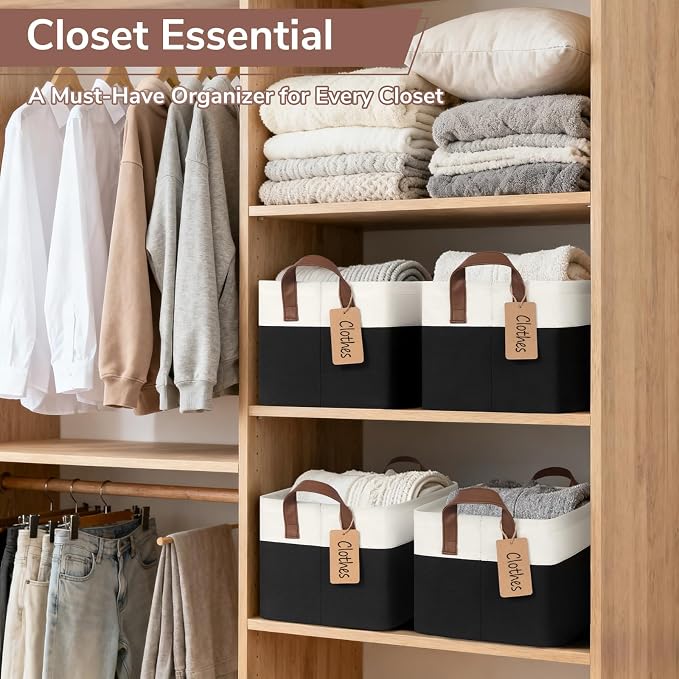 CHICVITA 4 Pack Fabric Storage Bins - Image 2