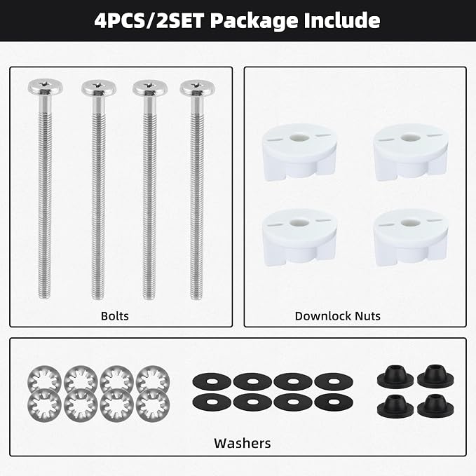 Universal Toilet Seat Bolts Kit - Image 2