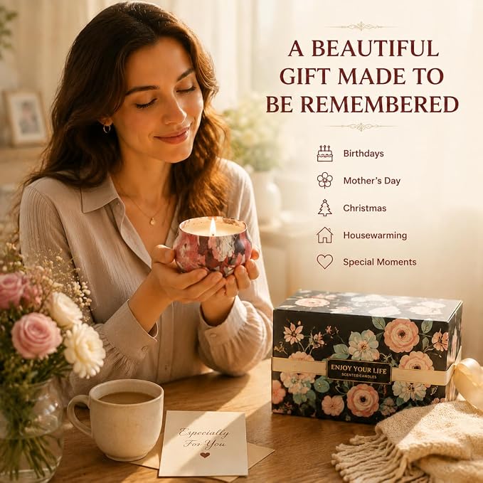 12 Pack Scented Candles Gifts for Women: Soy Wax Candles for Home Scented | - Image 6