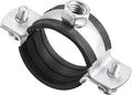 uxcell Adjustable Pipe Bracket Clamp, 1-1/4" Wall Ceiling Mount Iron Pipe Strap by uxcell