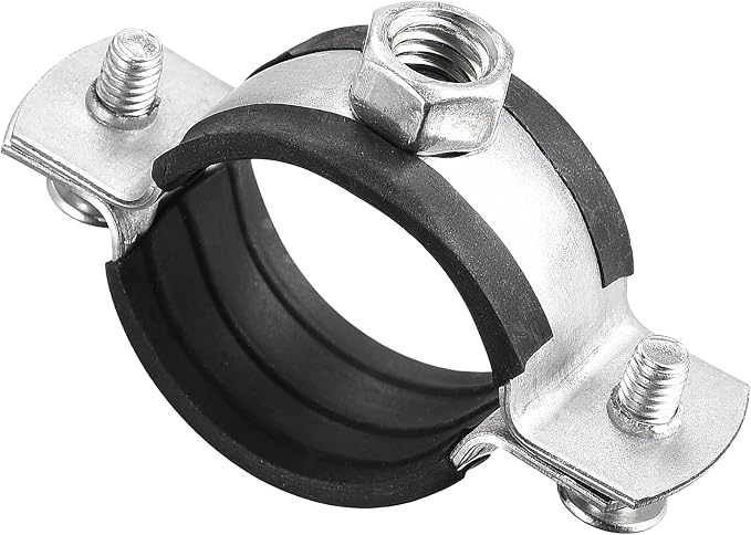 uxcell Adjustable Pipe Bracket Clamp, 1-1/4" Wall Ceiling Mount Iron Pipe Strap by uxcell
