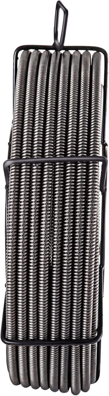 VEVOR Drain Cleaning Cable 100 FT x 3/8 Inch, Solid Core Steel Sewer Cable - Image 8