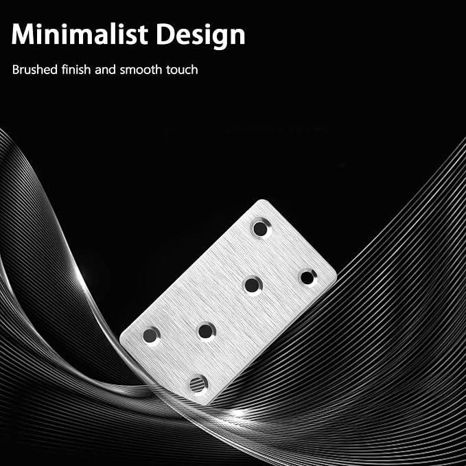 8 Pcs Mending Plate, 3.15 x 1.5 inch Stainless Steel Flat Plates - Image 5