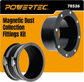 POWERTEC 70526 4" Magnetic Connector by POWERTEC