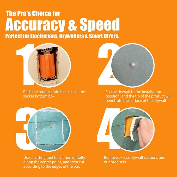 6-Pack Drywall Outlet Marker Tool - Image 5
