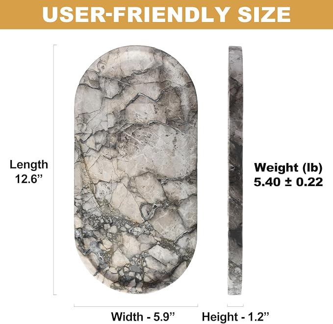 Turkish Natural Travertine Tray, Catchall Tray - Image 2