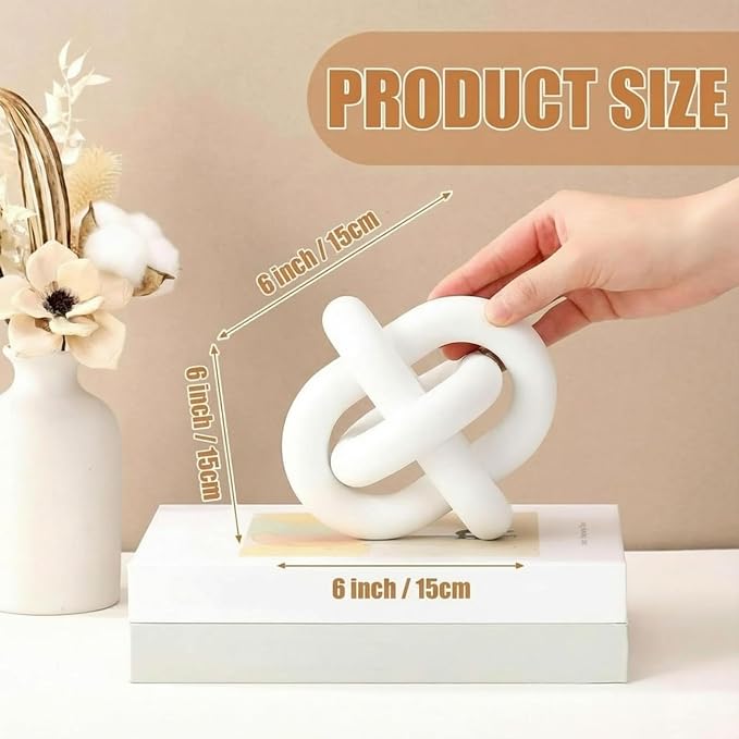 Yalikop 3 Link Wood Knot Decor Rustic Table Shelf Home Decor Accents, Boho - Image 2