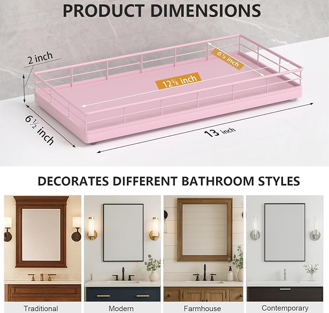 Toilet Paper Basket Organizer, Oak Wood Toilet Tank Tray - Image 5