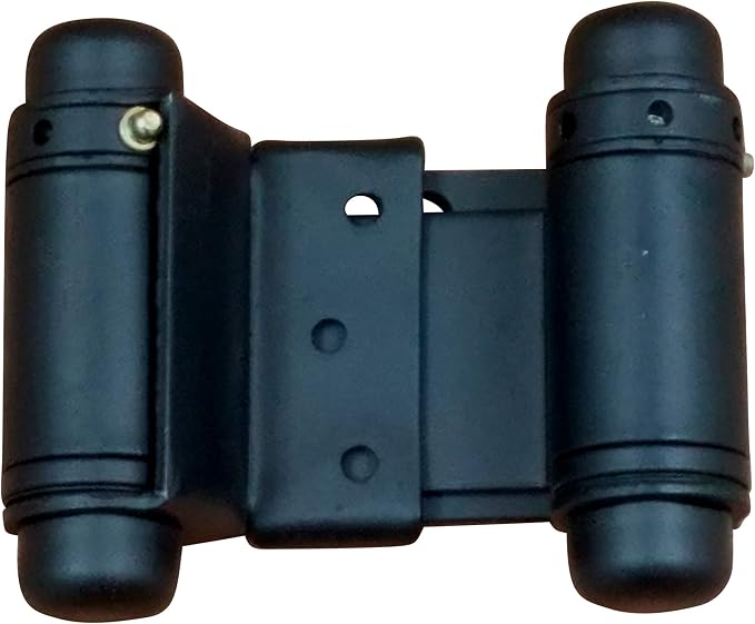 Self Closing Double Action Spring Door Hinge Saloon Matte Black 2 Inch by HingeOutlet