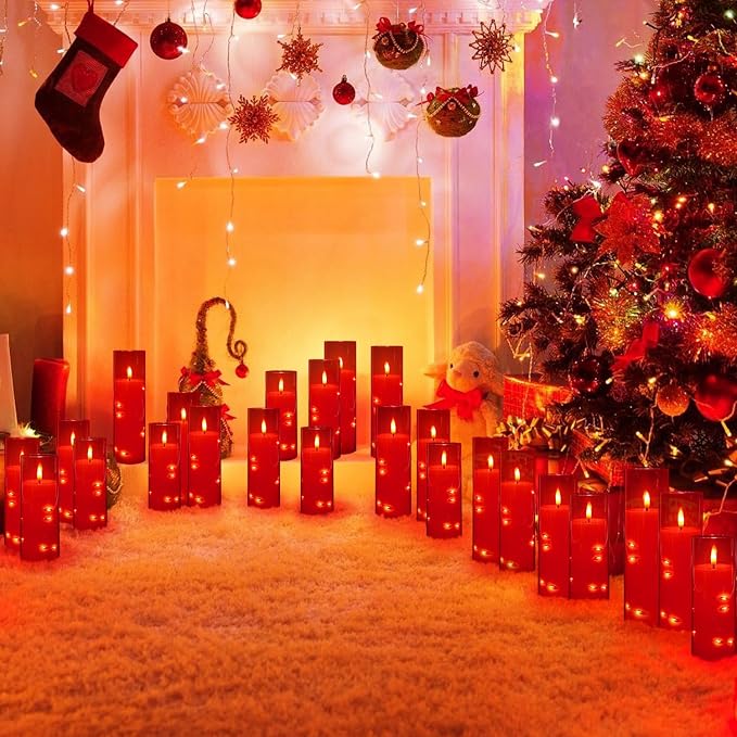 12‑Pack Red Flameless LED Candles - Image 6