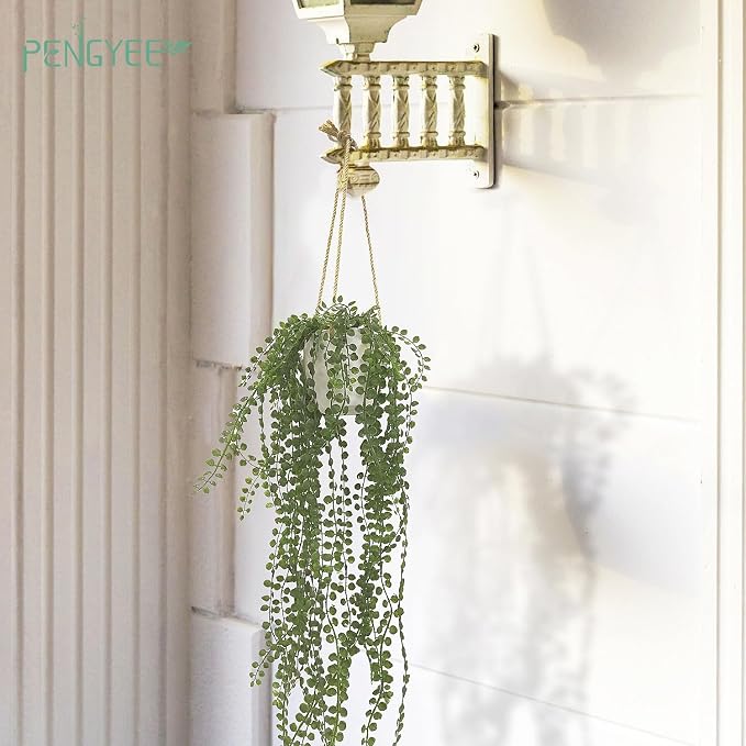 3 Packs 37" Fake Hanging Plants - Image 6