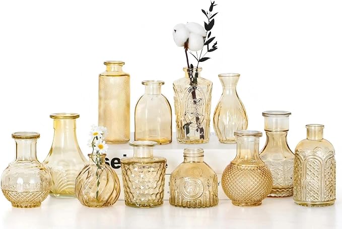 Mini Bud Vases As Wedding Centerpieces by Unknown