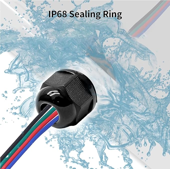 Bonsicoky 1" NPT Nylon Cable Glands, Adjustable Cord Grip, 18-25mm Cable - Image 4