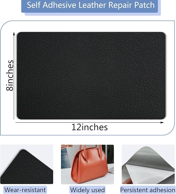 Self Adhesive Leather Repair Patch, 8×12 Inch Sofa Leather Repair Patch - Image 2