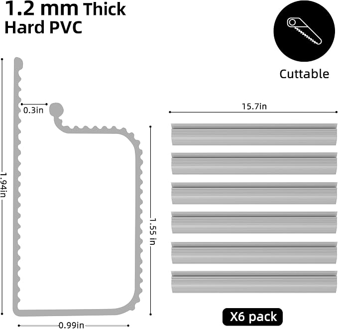 YECAYE Cable Management Under Desk, 94.2 in, Cable Raceway, Cord Organizer - Image 5