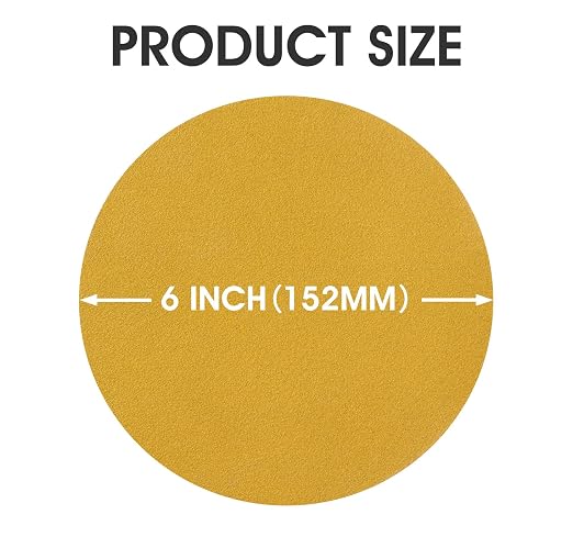 100 Pcs 6 Inch 100 Grit PSA Self Adhesive DA Sanding Disc Roll Sandpaper - Image 3