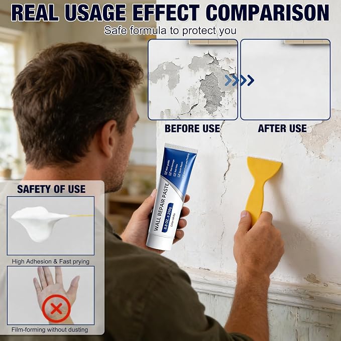 Drywal Repair Kit, 2 Pack Wall Mending Agent, Wall Surface Hole Quick | - Image 6