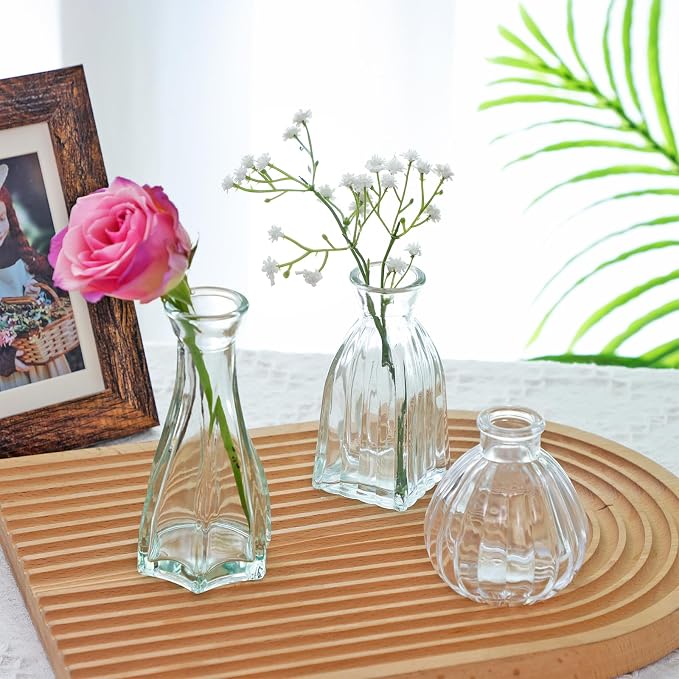 68pcs Clear Glass Bud Vase Set, Small Glass Vases - Image 7