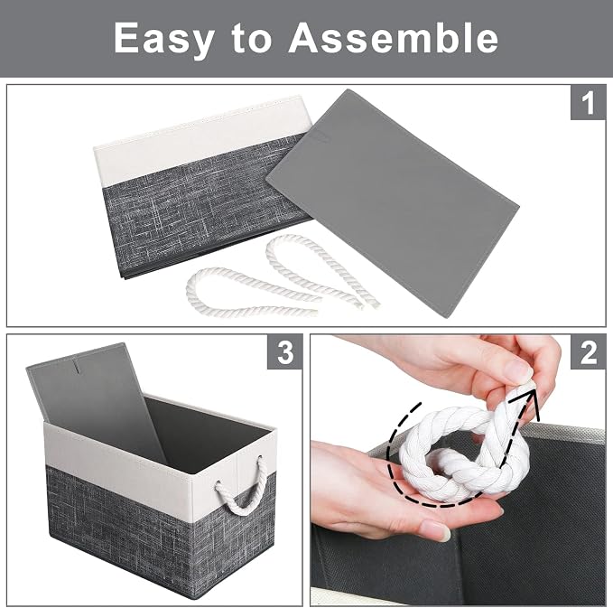 Storage Bins 6-Pack, Foldable Storage Baskets - Image 4