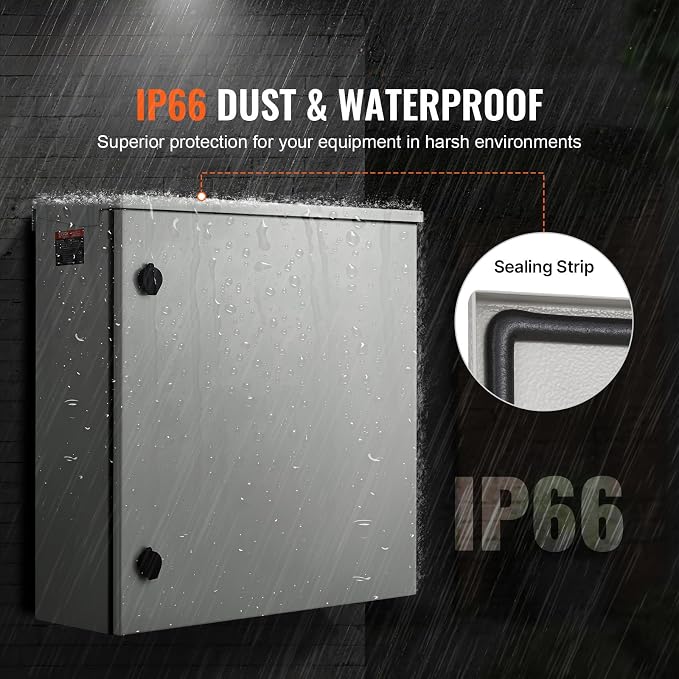 VEVOR Electrical Enclosure, NEMA 4 Outdoor Enclosure, IP65 Waterproof & - Image 4