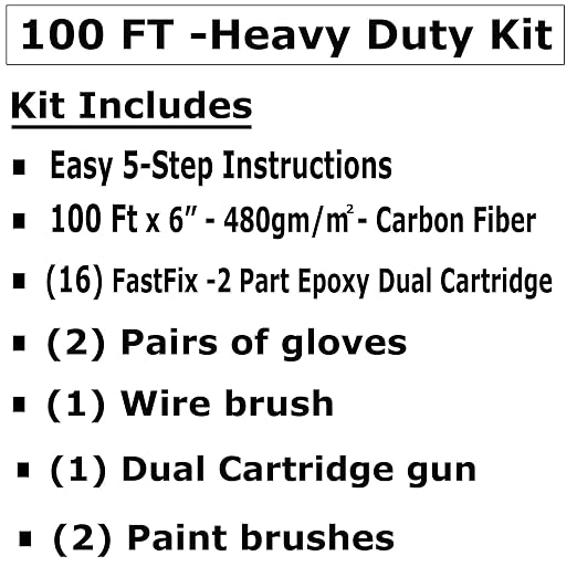 Easy Install - Heavy Duty Carbon Fiber - Wall Repair Kit - High Strength 480 - Image 2
