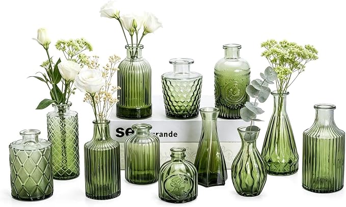 Mini Bud Vases Centerpieces for Tables, Small Flower Vases Suitable for by Unknown