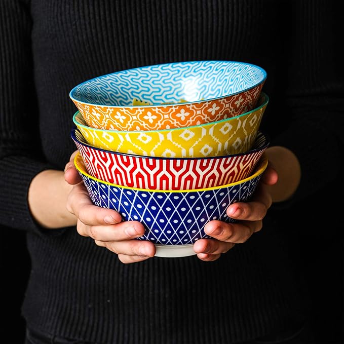 Selamica Porcelain 20oz Cereal Bowl Set - Image 6