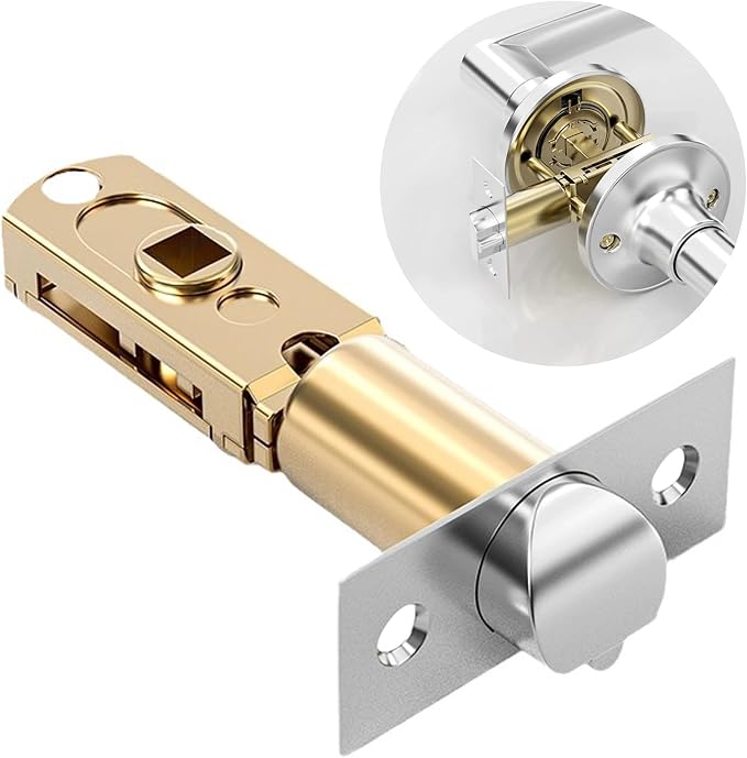 Adjustable Tubular Door Latch 60/70mm, Heavy Duty Interior Door Lock by Unknown