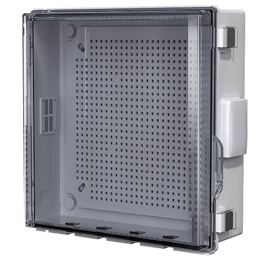 ABS Electrical Junction Box, Ventilated Design, Cable Grommets, IP65 Waterproof by ANIMACYN