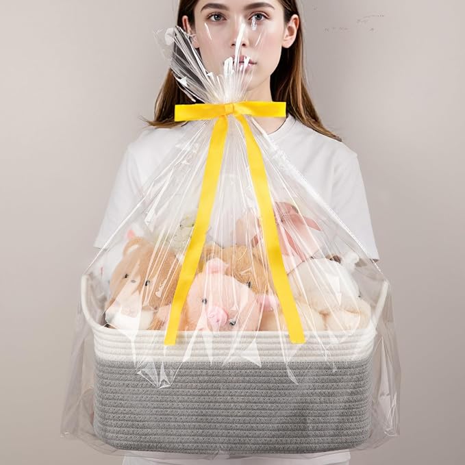 OIAHOMY 19L Woven Basket, Gift Basket Empty - Image 8