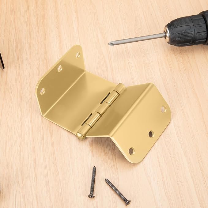 12 Pack Gold Offset Hinges 3.5 Inch Expandable Door Hinges Heavy Duty - Image 6
