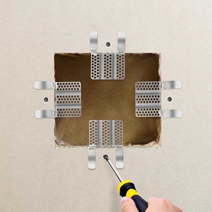 SagaSave Stainless Steel Drywall Repair Clips, Sheetrock Wall Patching Support - Image 4