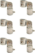 6 Pcs Single Swivel Socket, Adjustable Structural Pipe Fittings 1 Inch OD Steel by FLEXKEA