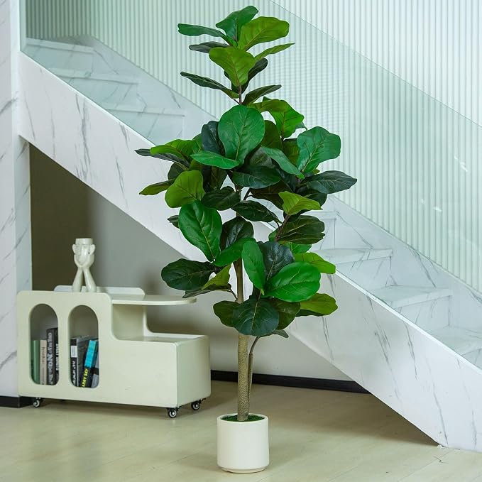 VIVATREES 6FT Fiddle Leaf Fig Artificial Tree - Image 9
