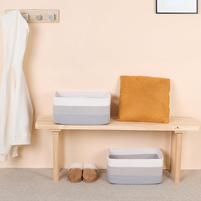 MiniArk Large Storage Baskets for Organizing, Baby Nursery, Toy Bins Box - Image 6