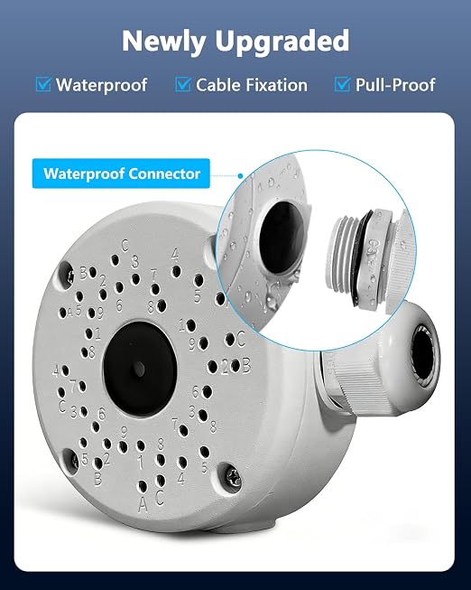 OOSSXX Universal Metal Aluminum Waterproof Junction Box Mount Bracket - Image 5