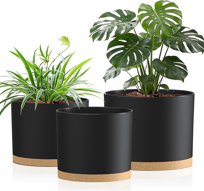 10/9/8 Inch Plant Pots 3 Pack, by Areutxbis