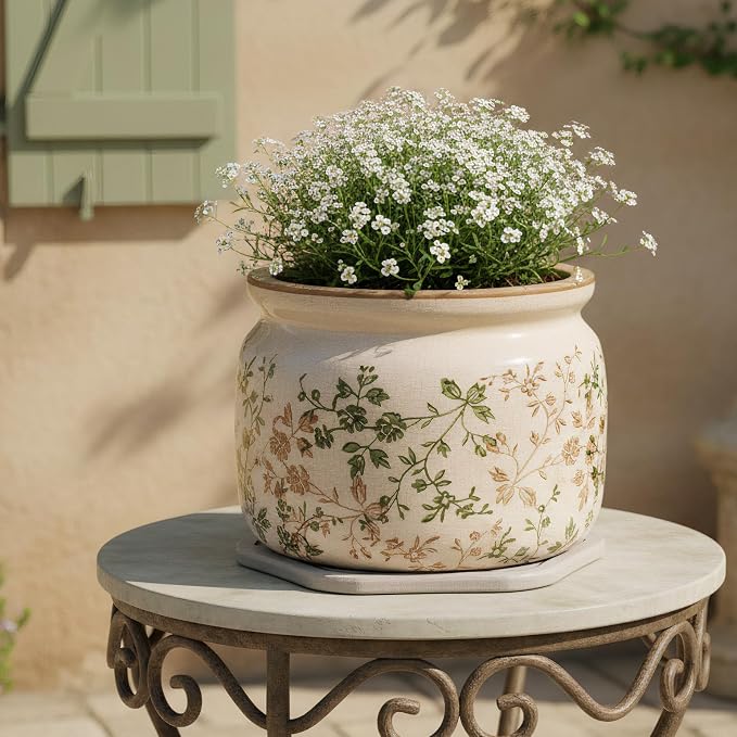 Country Cottage Ceramic Plant Pots - Image 6