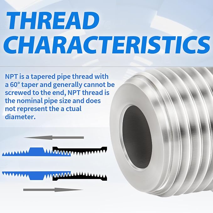ChillWaves 304 Stainless Steel In-Line Split Check Valve 3/8" NPT Male Thread - Image 7