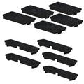 10 Pack Breaker Filler Plate 1/2 Inch 1 Inch Wide Black Electric Panel Cover by Littversions