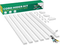 Delamu Cord Hider, 100in Self-Adhesive Cord Cover Kit by DELAMU