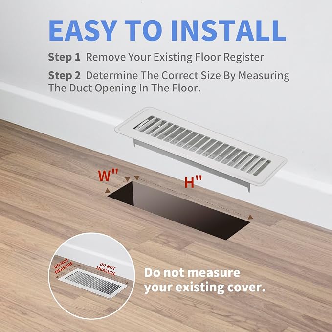 Howeall 2" x 10" Floor Register - Image 6