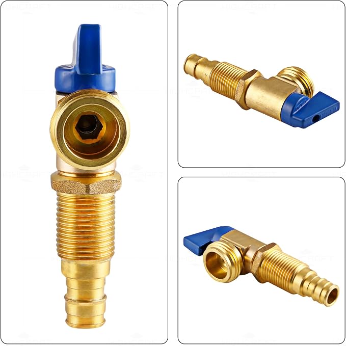 Highcraft 541G Washing Machine Replacement Valve 1/2’’ PEX A Inlet x 3/4’’ MHT - Image 4